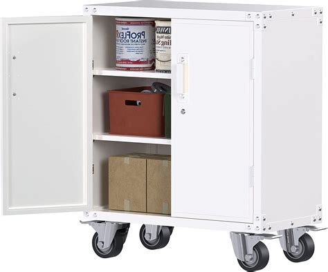 Aobabo Metal Garage Storage Cabinet With Wheels Steel Rolling Tool