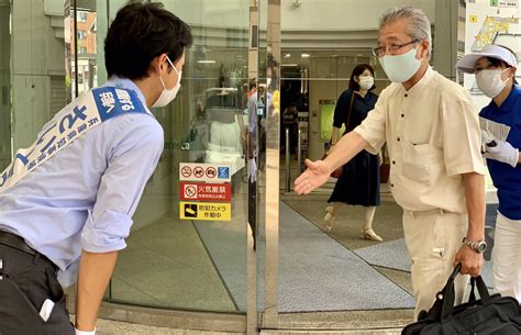 兵庫県知事 さいとう元彦 on Twitter JR六甲道駅での正午の街頭演説です暑いです汗がとまりませんからだがぐちゃぐちゃです