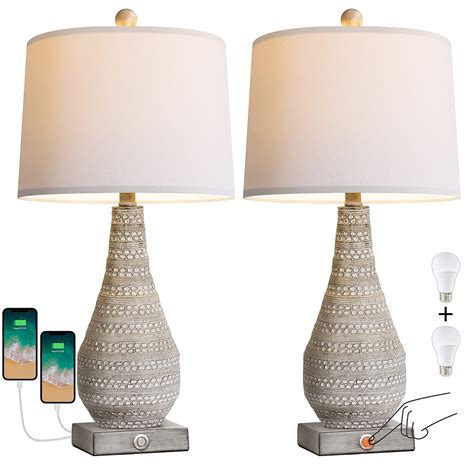 Bobomomo Way Dimmable Touch Control Table Lamp Set Of With