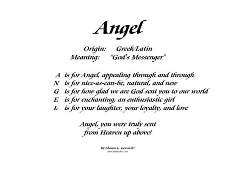 Meaning Of Angel LindseyBoo