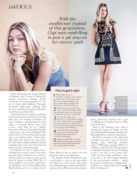 Gigi Hadid - Vogue Magazine (UK) May 2015 Issue • CelebMafia