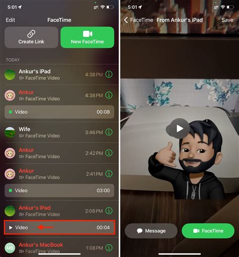 How To Send A Facetime Video Message From Iphone