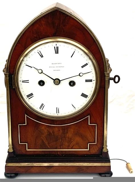 Ellicott Day Twin Fusee Bracket Clock Royal Exchange