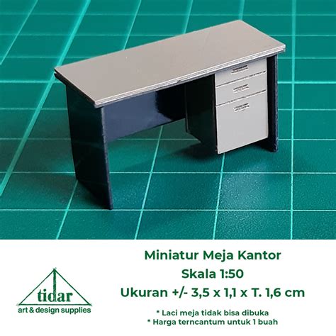 Jual Miniatur Maket Meja Kantor Meja Kerja Meja Belajar Skala