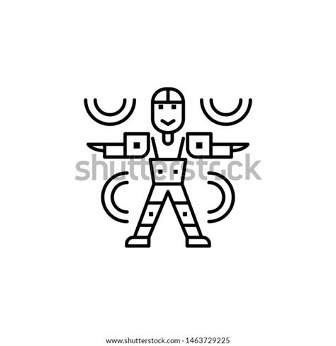 Augmented Reality Technology Motion Tracking Icon Stock Illustration