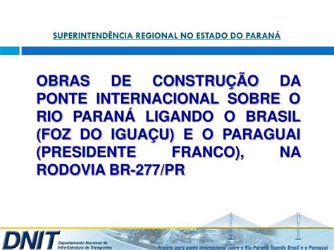 PPT SUPERINTENDÊNCIA REGIONAL NO ESTADO DO PARANÁ PowerPoint