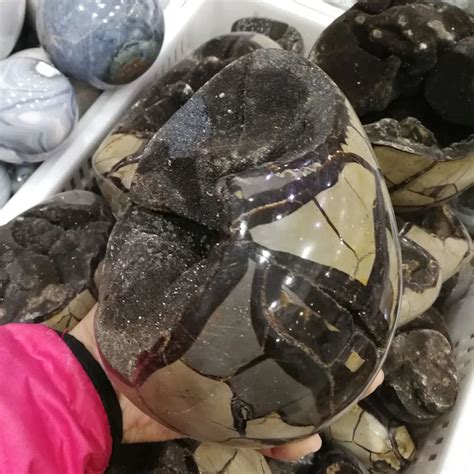 Природный септарий геодезический кварц кристалл геод для украшения дома LXM