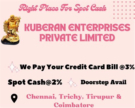 Cash Against Credit Card Koothur At Best Price In Chennai By Kuberan