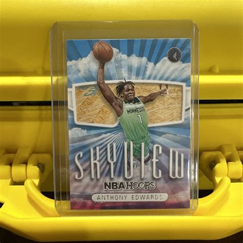 2022 23 Panini NBA Hoops Anthony Edwards 6 HOLO Skyview Insert