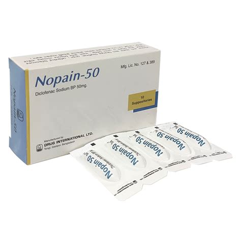 Nopain 50 Mg Suppository নোপেইন ৫০ মিগ্রা সাপোজিটরি Drug