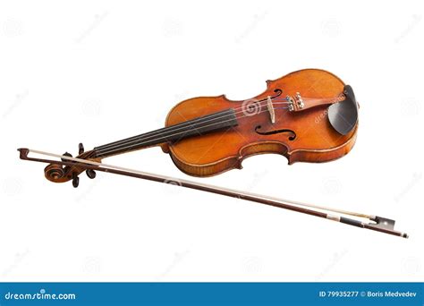 Instrument De Musique Classique Vieux Violon Disolement Sur Un Fond