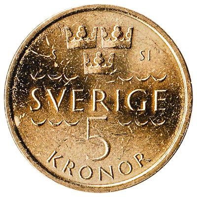 5 Swedish Kronor coin (minted from 2016) - Exchange yours for cash