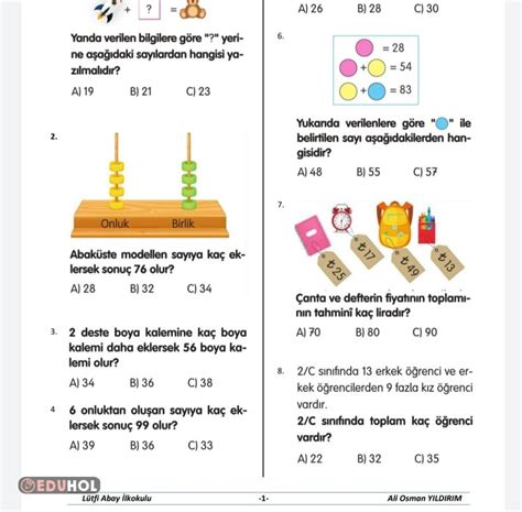 Matematik Genel Tekrar Eduhol Ders Videolar Zle Online Test Z