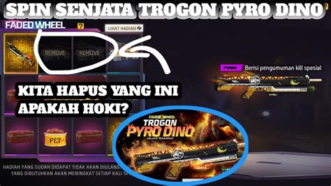 Spin Skin Senjata Trogon Pyro Dino Di Event Faded Wheel Ff Terbaru Hari