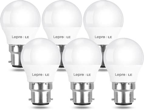 Lepro Bayonet Light Bulbs 40w Equivalent Warm White 2700k 49w 470lm