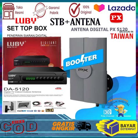 Set Top Box Tv Digital LUBY DVB T2 01 STB Original Full HD SNI Lazada