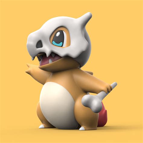 POKEMON - CUBONE X CHARMANDER 3D model 3D printable | CGTrader