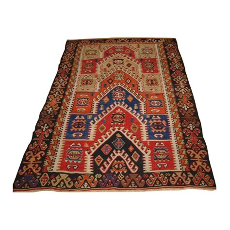 Antique Konya Prayer Rug Early Th Century Central Anatolian Konya