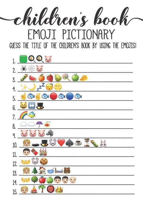 book titles in emoji-game - The Applicious Teacher