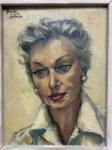 Beverly Morgan Lohman Original Oil On Canvas Painting Portrait Of A