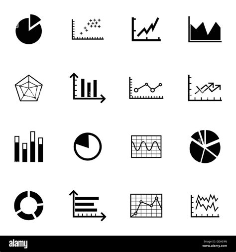 Vector Black Diagram Icons Set Stock Vector Image And Art Alamy