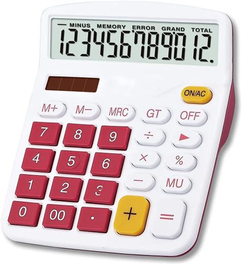 Amazon Meichoon Desktop Calculator Solar Battery Dual Power