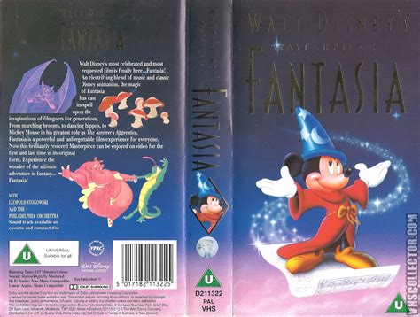 Disney Fantasia Vhs Cover