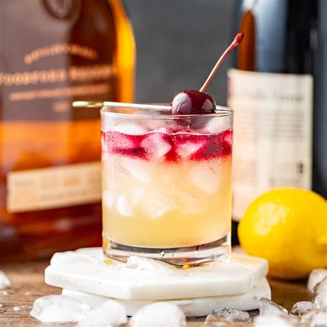 New York Sour Whiskey Sour With Red Wine Float Recipe Sour