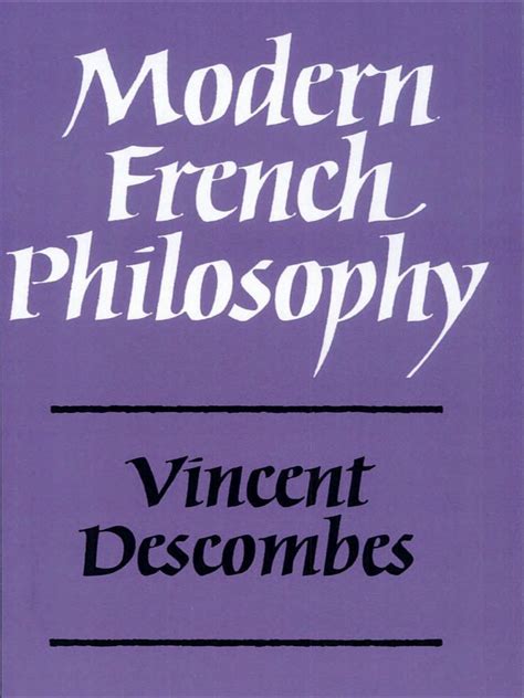 Descombes Modern French Philosophy Pdf