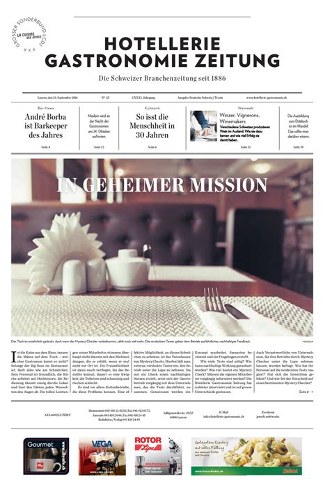 Hg Zeitung 252016 By Hotelleriegastronomieverlag Issuu