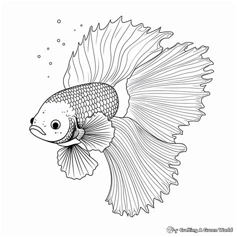 Betta Fish Coloring Pages Free And Printable