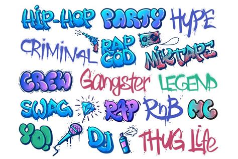 Rap Graffiti Hip Hop Legend Rnb Party And Gangster Crew St