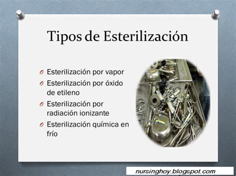 Tipos de Esterilización