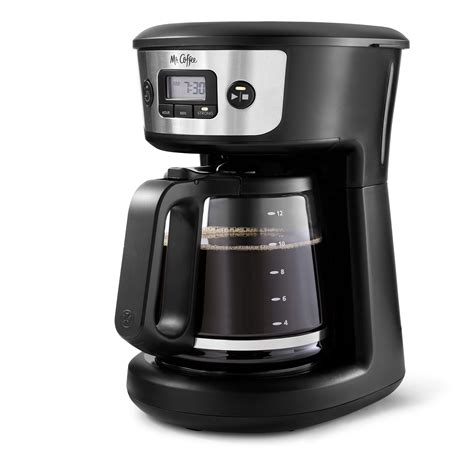 Mr Coffee 12 Cup Programmable Coffee Maker With Strong Brew Selector