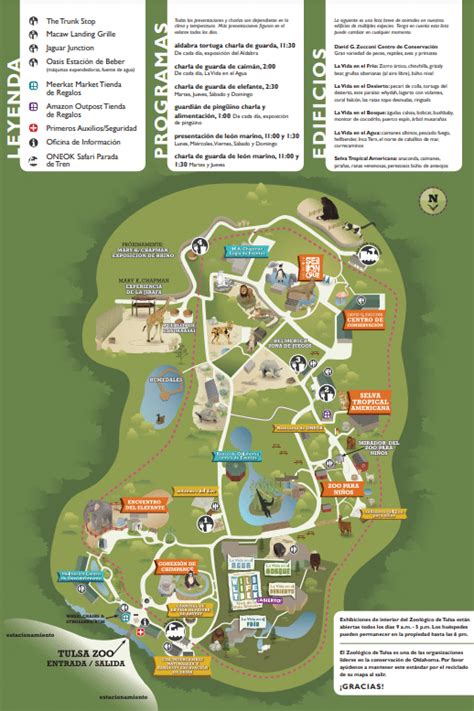 Tulsa Zoo Map and Brochure (2024 - 2012) | ThemeParkBrochures.net