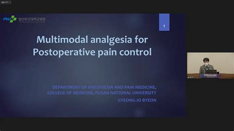 Multimodal Analgesia For Postoperative Pain Control On Vimeo