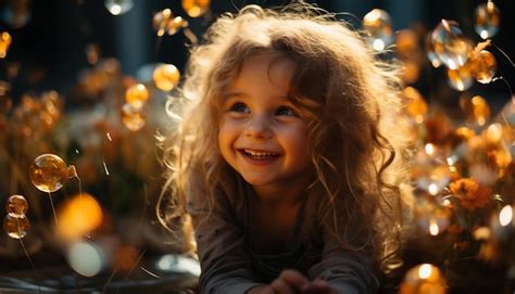 Criança sorridente meninas bonitas celebração alegre árvore de Natal