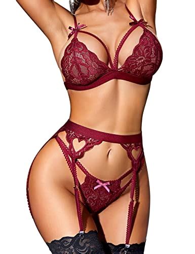 Rslove Women Lingerie Set Plus Size Lingerie For Women Lace Teddy Strap