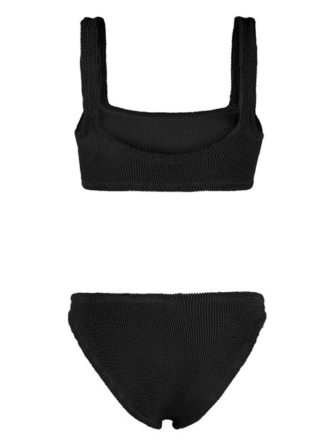 Hunza G Mid Rise Crinkled Bikini Set Farfetch