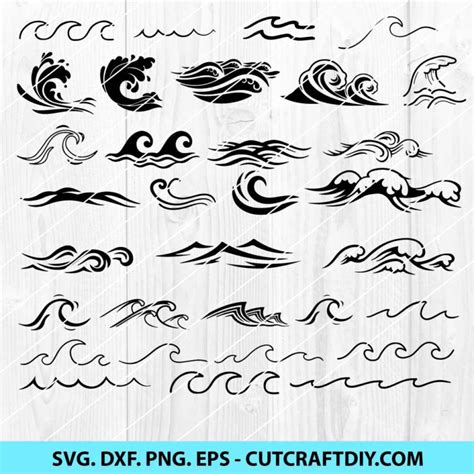 Waves Svg Bundle Wave Svg Ocean Svg Summer SVG Beach Svg