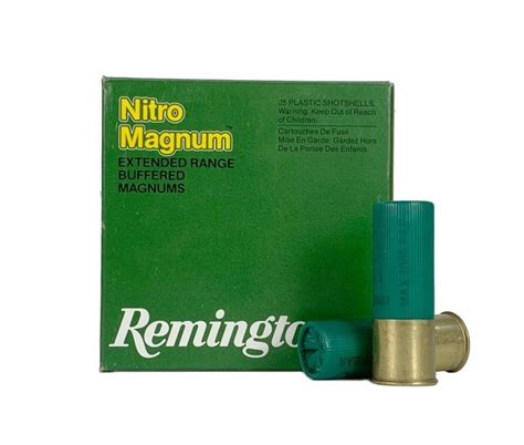 Remington Nitro Magnum 12 Gauge 2 3 4 1 1 2 Oz 2 Buffered Lead Shot