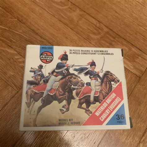 AIRFIX WATERLOO BRITISH Cavalry Hussars S43 H0 00 Model Kit 36pz