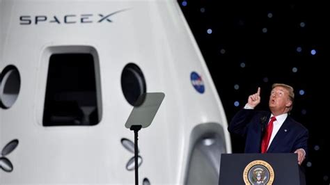 A Beautiful Ship SpaceX Launch Brings Respite To Trump Amid