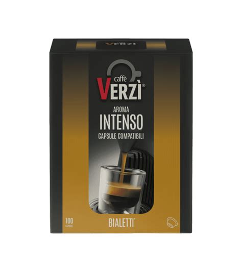 100 Capsule Caffè Verzì Miscela INTENSO compatibili BIALETTI