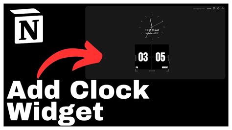 How To Add Clock Widget In Notion Youtube