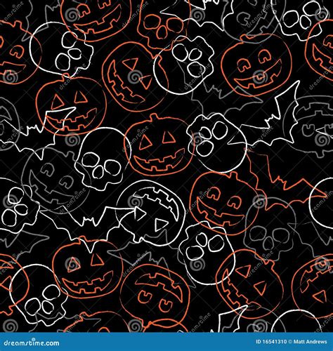 Seamless Halloween Pattern Stock Photo Image