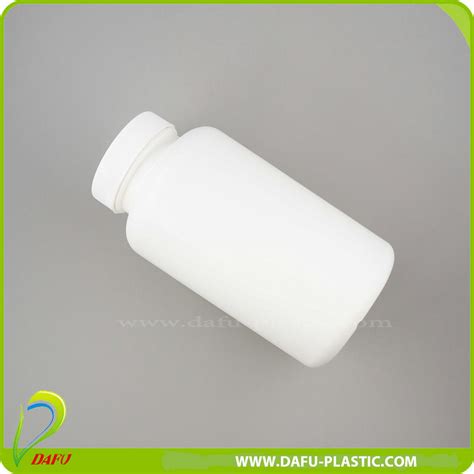 250ml HDPE Round Shape Plastic Pill Capsule Vitamin Bottle With Cap