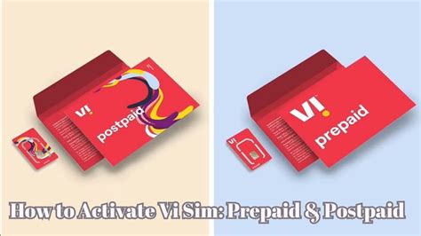 How To Activate Vi Sim Prepaid Postpaid