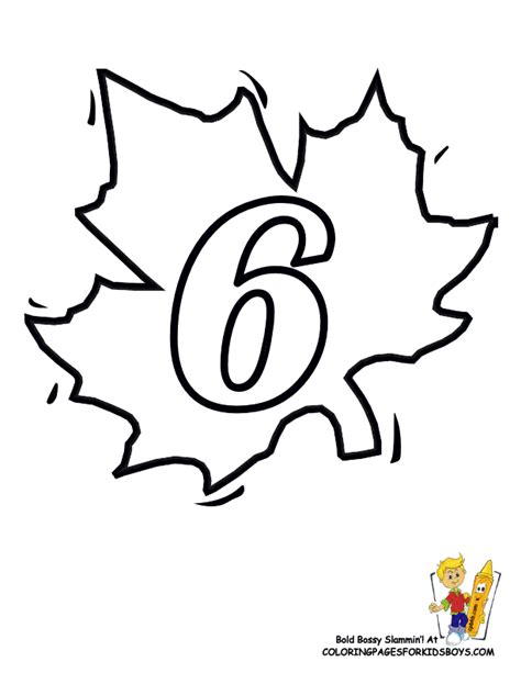 Number Coloring Page 6 For Kids Coloring Pages Coloring Cool