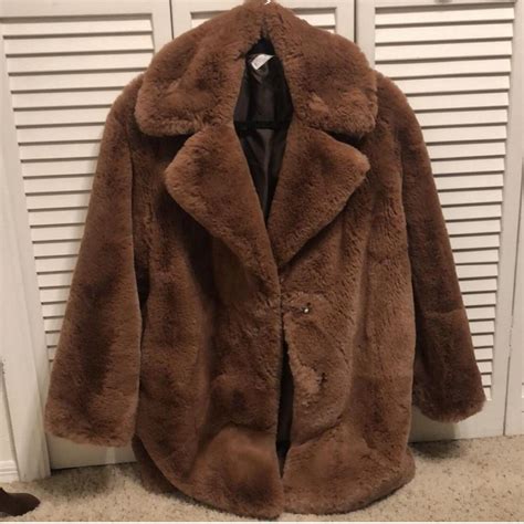 Mango Faux Fur Coat Size XS Brand New Such A Depop